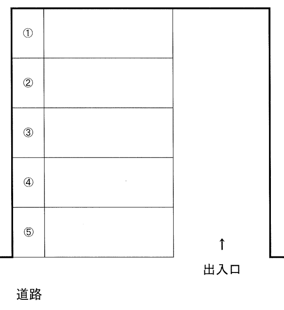 パーキングⅤの駐車配置図