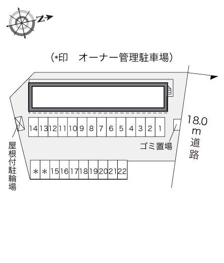 Peach Hill(23489)の駐車配置図