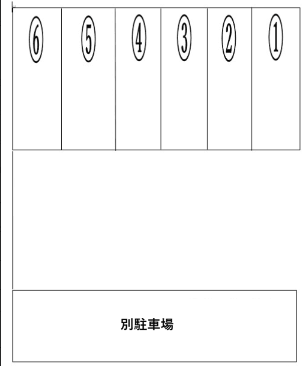 喜名駐車場の駐車配置図
