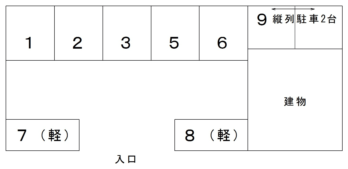 35駐車場の駐車配置図