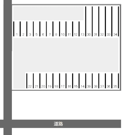 長森駅前駐車場の駐車配置図