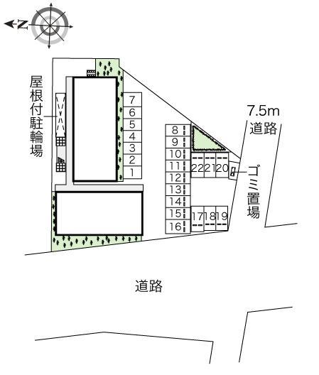 イン園部(45455)の駐車配置図
