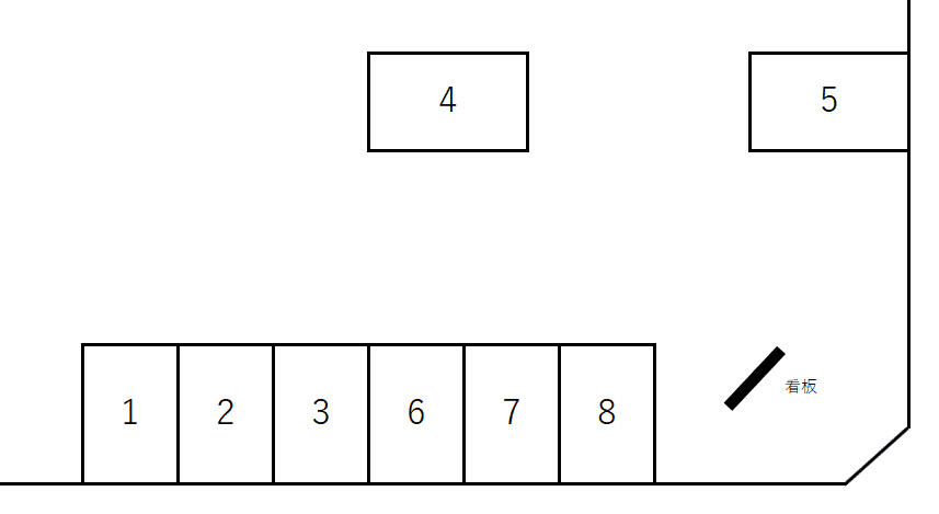 櫻井駐車場の駐車配置図