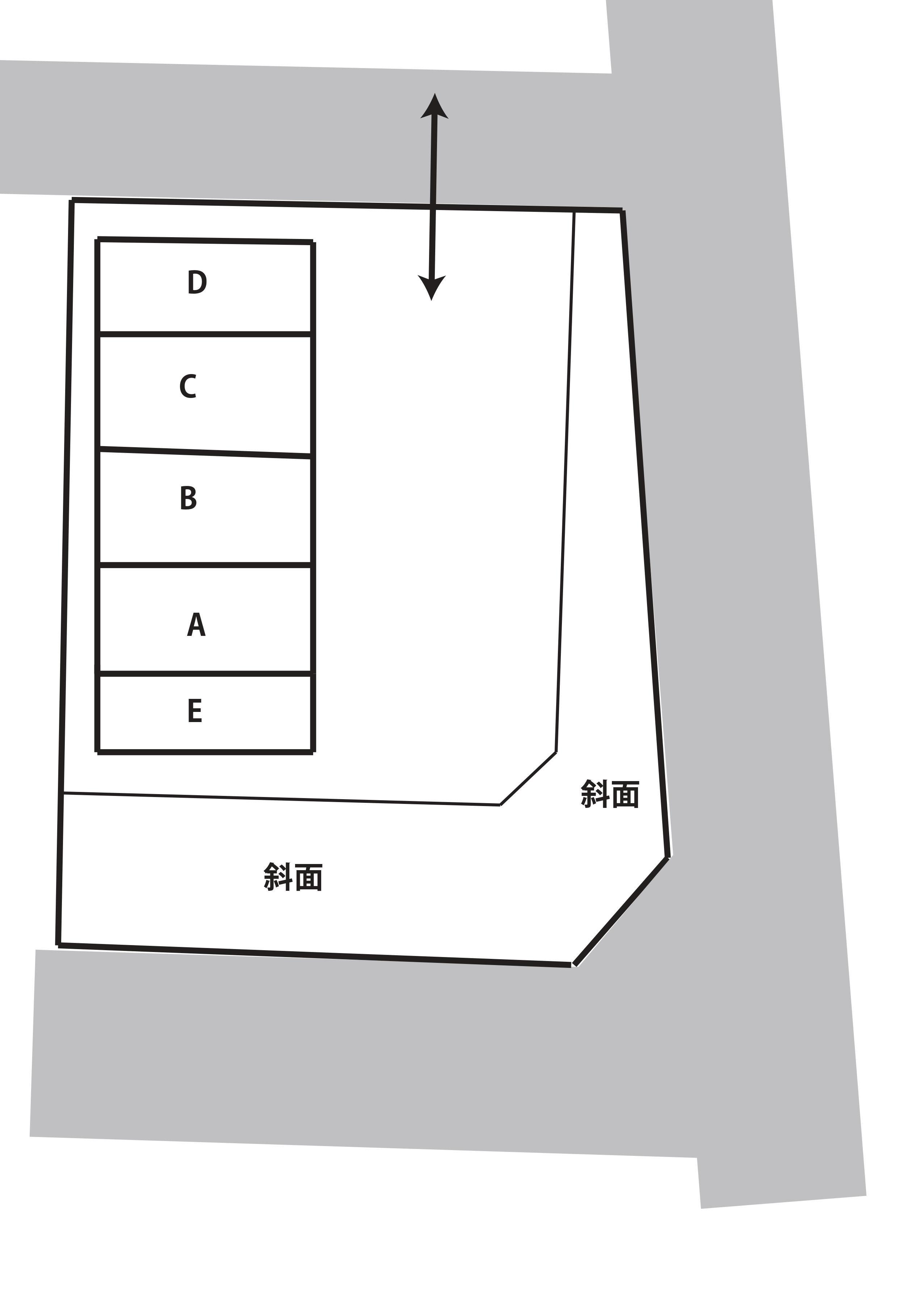 TAROガレージの駐車配置図