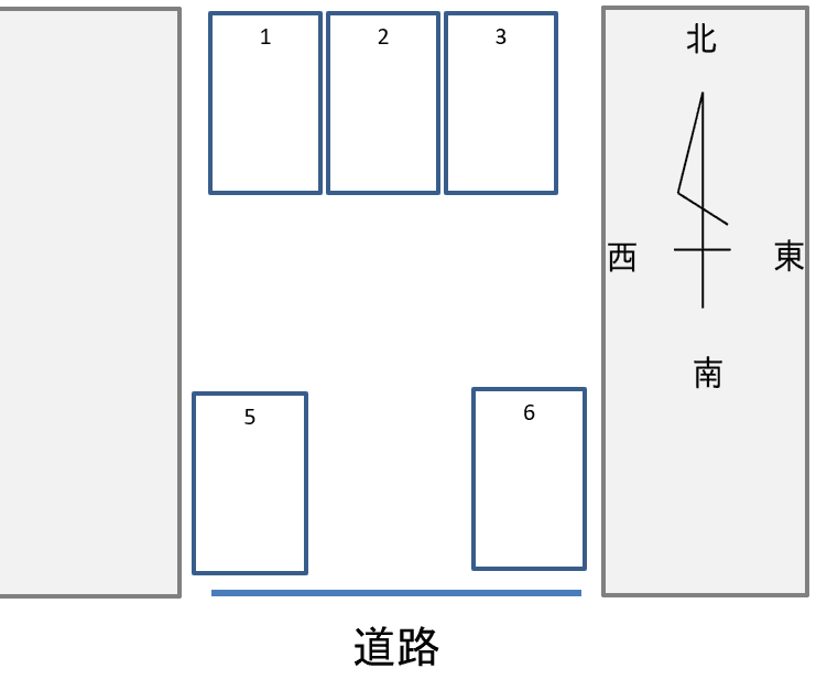 雄総 福土山駐車場の駐車配置図