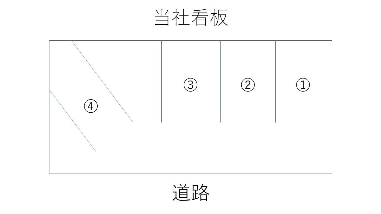 樋川第2駐車場の駐車配置図