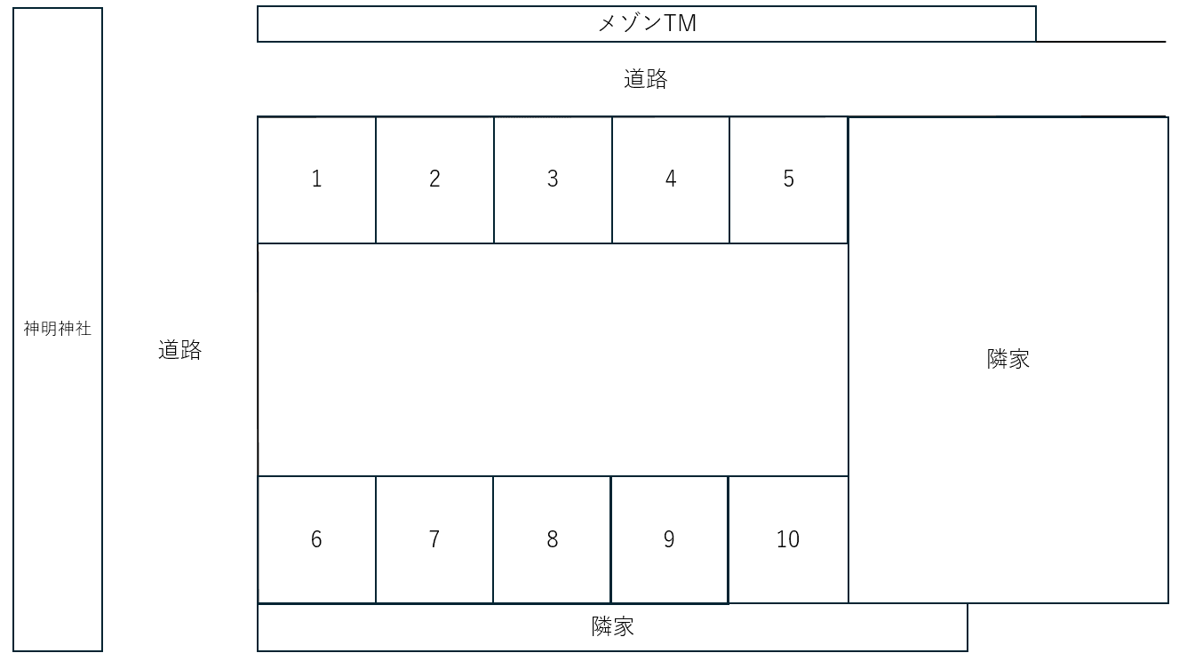 上小田中6丁目駐車場の駐車配置図