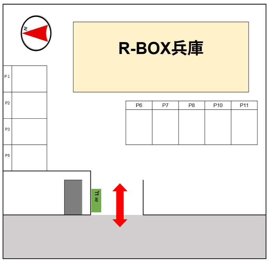 R-BOX兵庫の駐車配置図