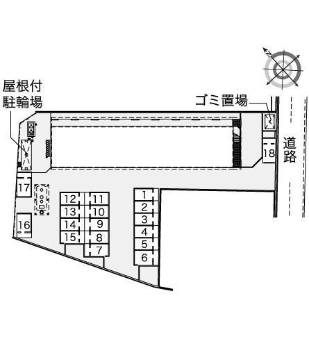 ハミングライン(42708)の駐車配置図