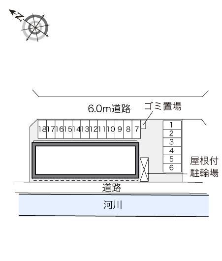 フルール(31367)の駐車配置図