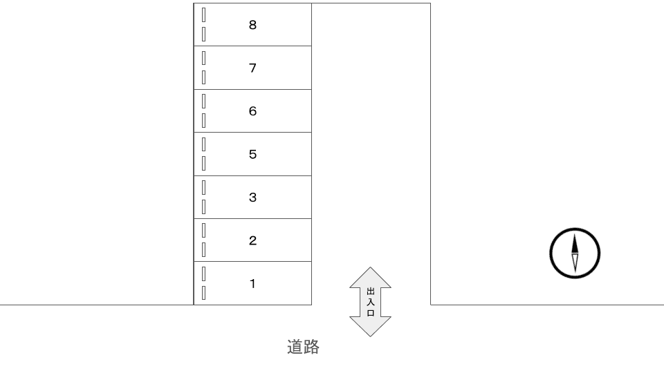 ミナミパーキングの駐車配置図