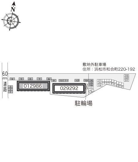 クラージュ(12986)の駐車配置図