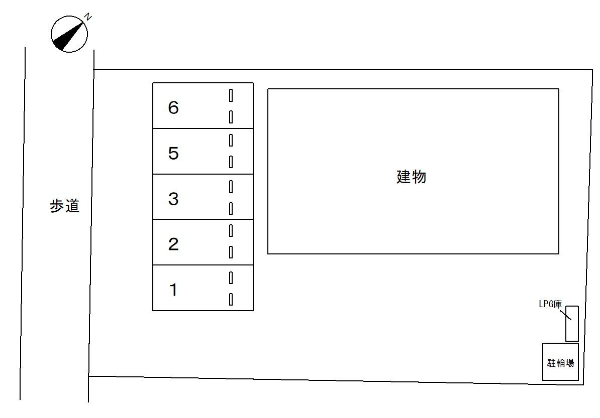 88063SUNNY HILLS高森台の駐車配置図