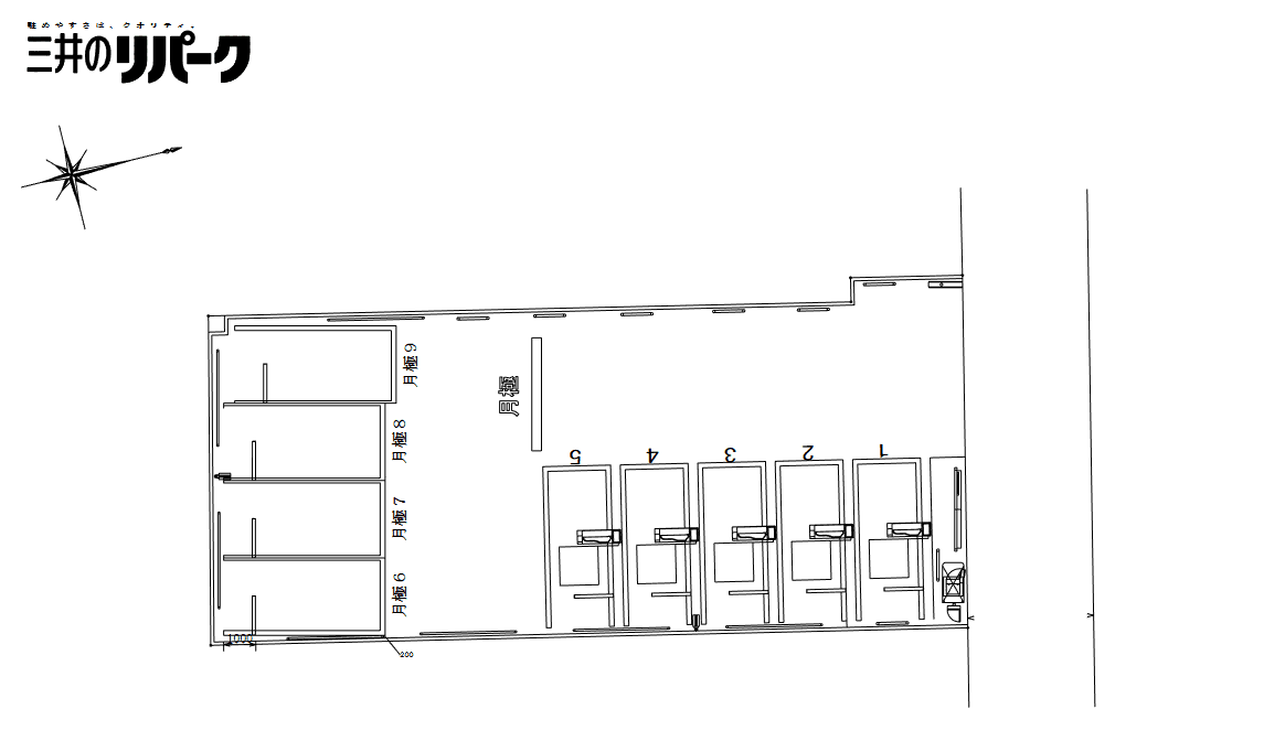 森小路1丁目第4の駐車配置図