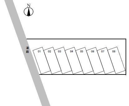 道下パークの駐車配置図