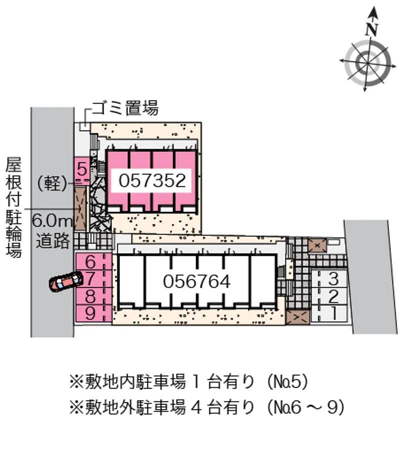 クレイノSUN GRACE(57352) 敷地外駐車場の駐車配置図