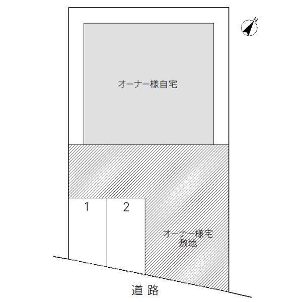 取手市桜が丘駐車場の駐車配置図