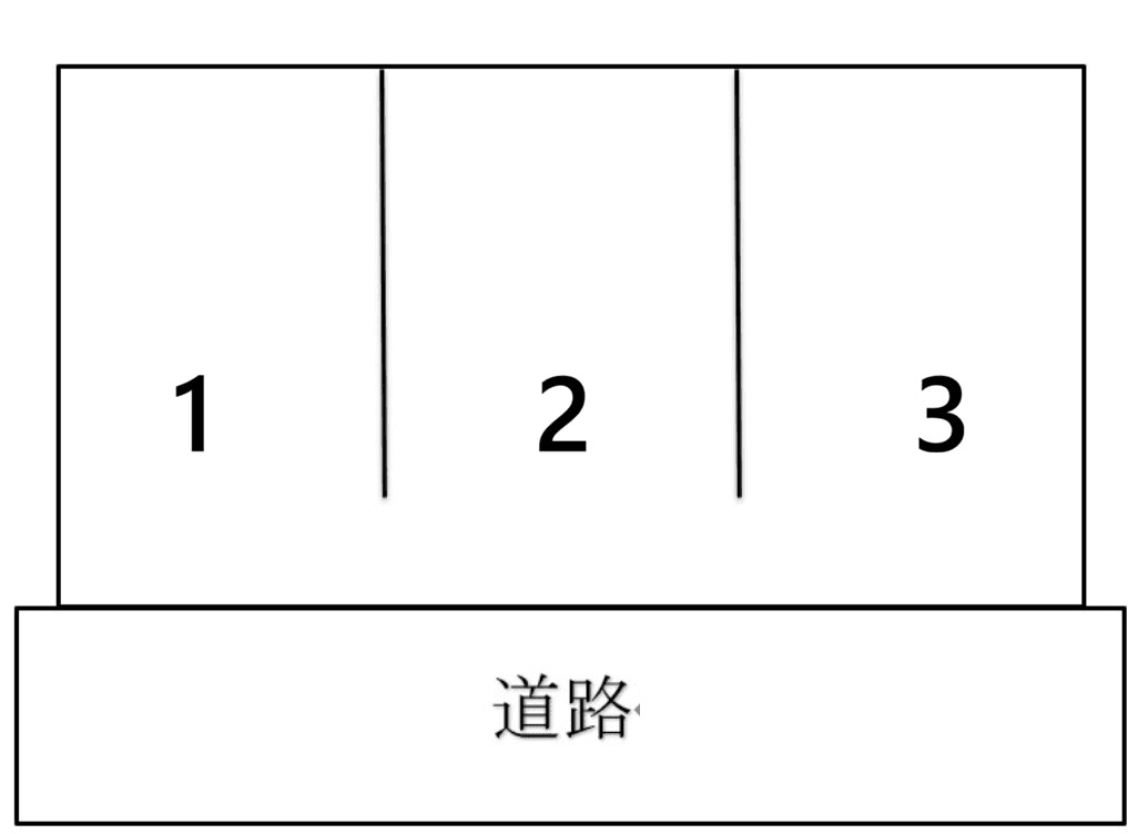 てぃーだパーキング壺屋Ⅲの駐車配置図
