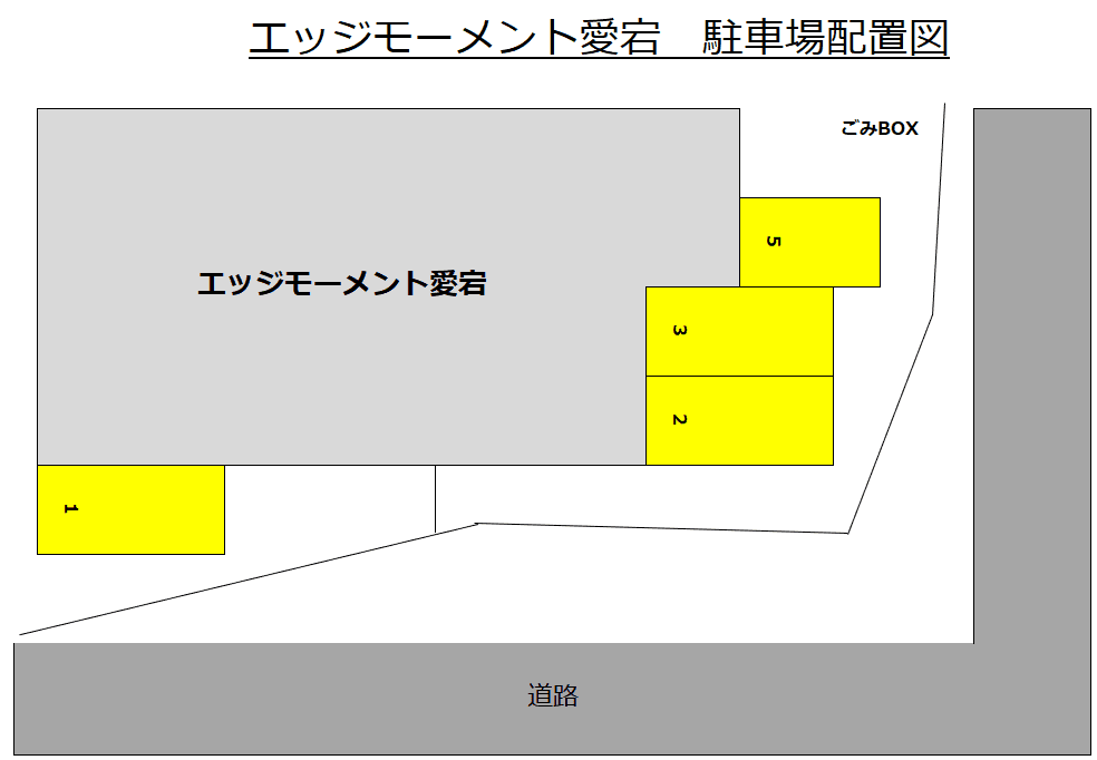 エッジモーメント愛宕の駐車配置図