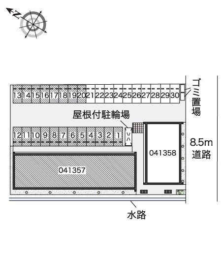 英 A(41357)の駐車配置図