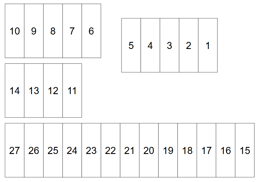 千歳町栃木方駐車場の駐車配置図