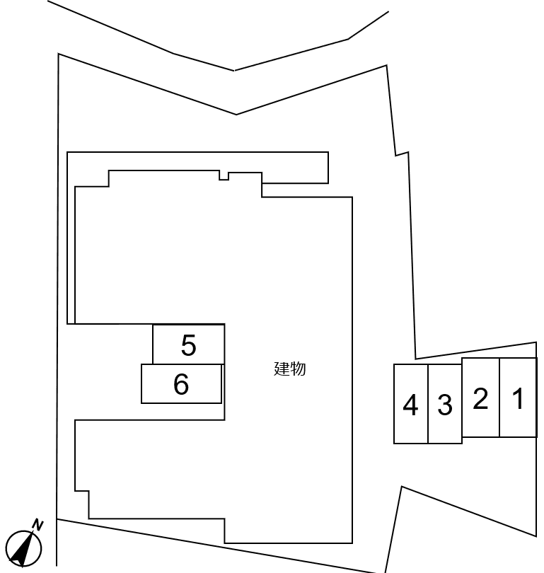 ラフィスタ中板橋Ⅱの駐車配置図
