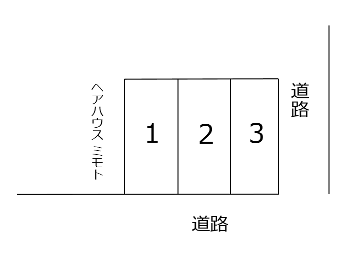 中水道中山パーキングの駐車配置図