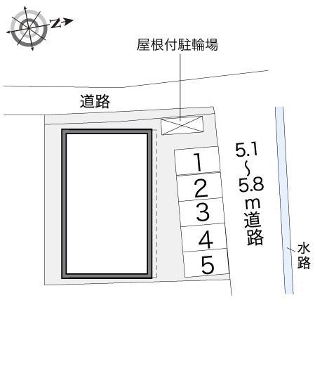 瓦屋00(13966)の駐車配置図