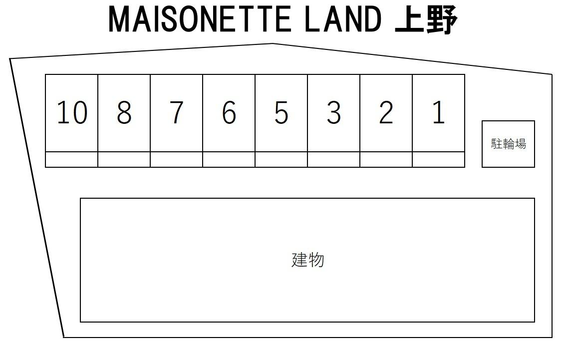 MAISONETTE LAND 上野の駐車配置図
