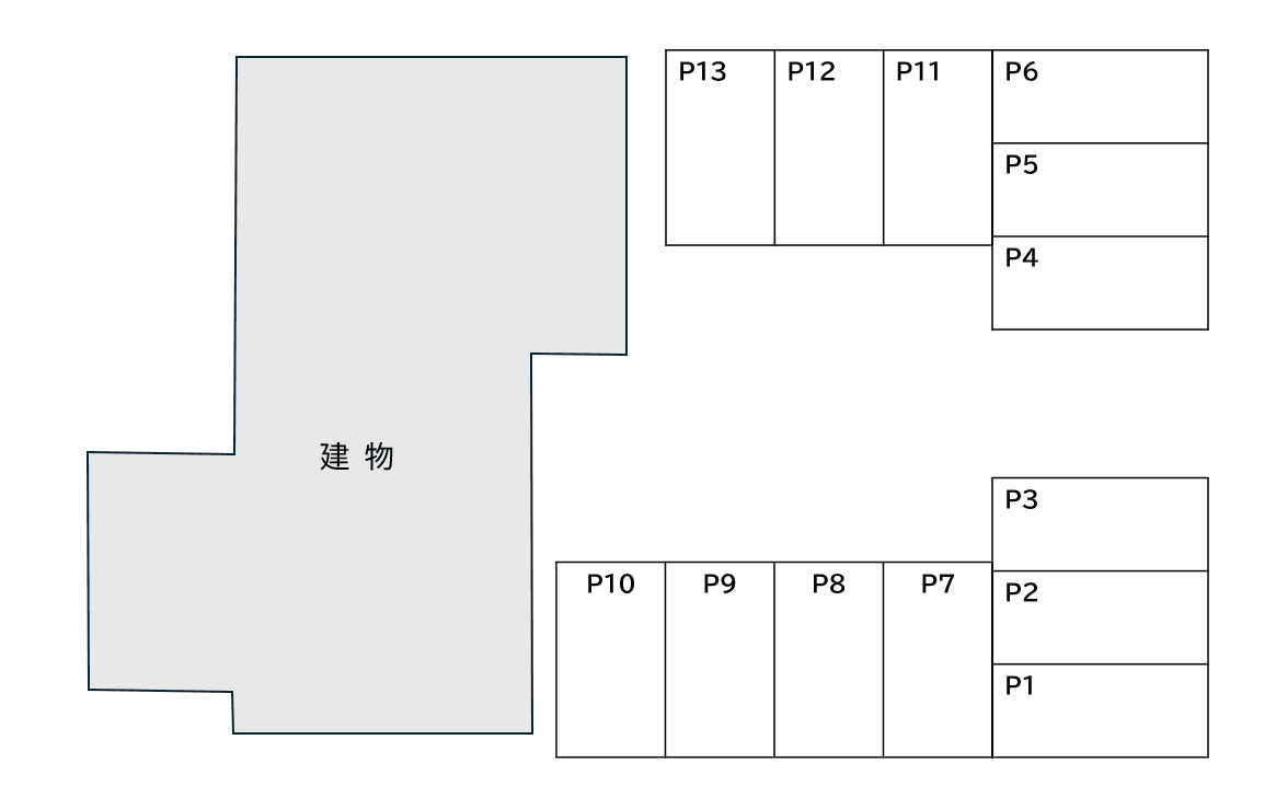 ポラリス唐津駅東の駐車配置図
