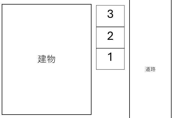 ピア湘南夕陽ケ丘の駐車配置図