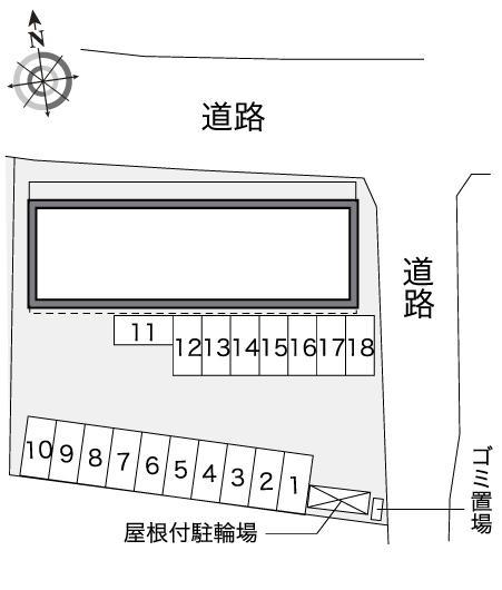 シュラインRed(41810)の駐車配置図
