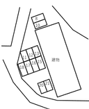 ボヌールB棟の駐車場