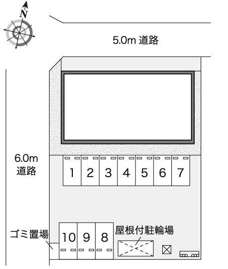 レフィーノ富士(44992)の駐車配置図