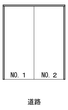 甲突町第二月極駐車場の駐車配置図