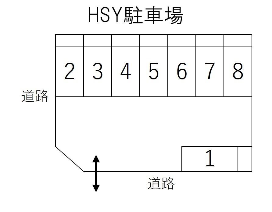 HSY駐車場の駐車配置図