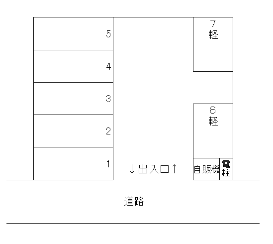 広木町駐車場の駐車配置図