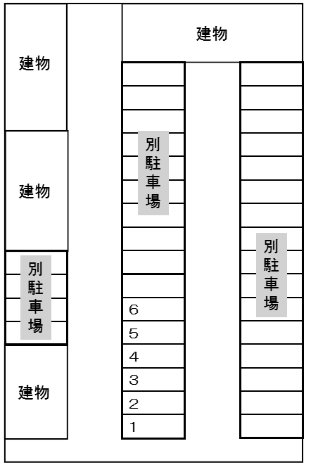 田中第1駐車場の駐車配置図
