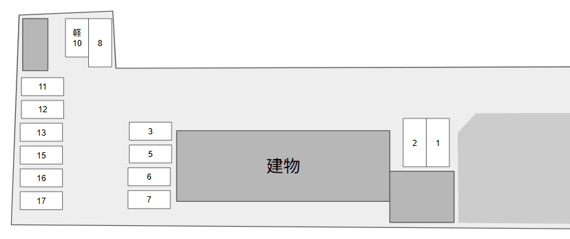 ラ・クレール別駐車場の駐車配置図
