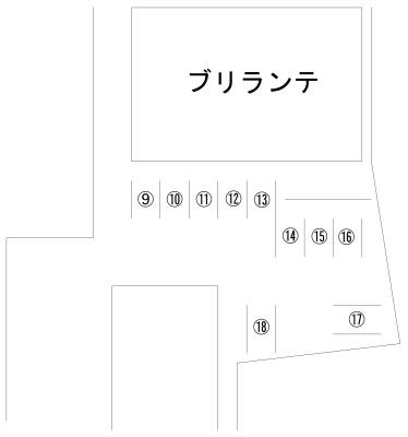 ブリランテ駐車場の駐車配置図