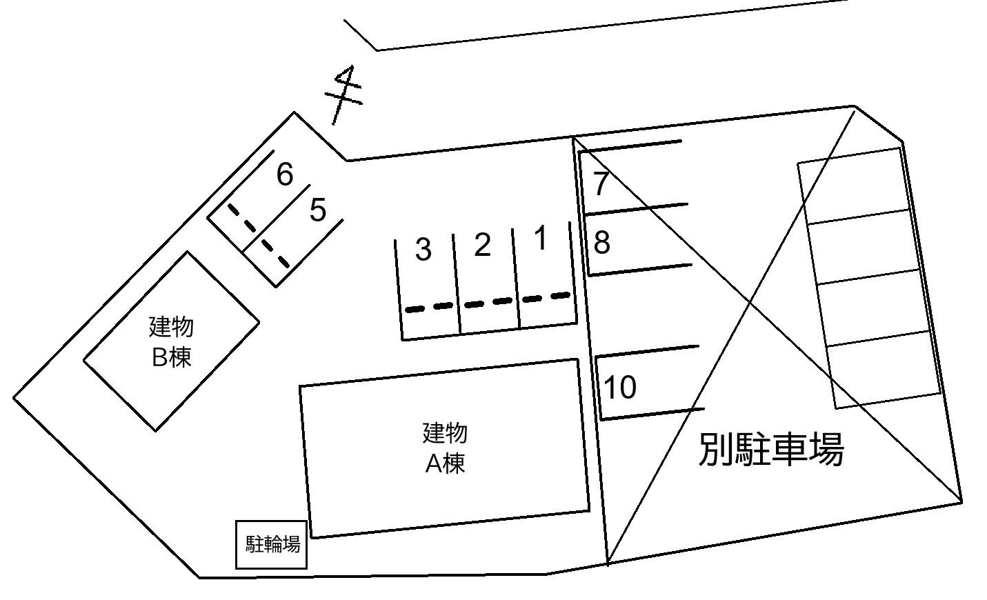 Prime Aの駐車配置図