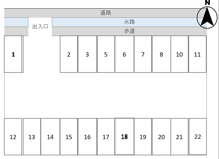 K-0129駐車場の駐車配置図