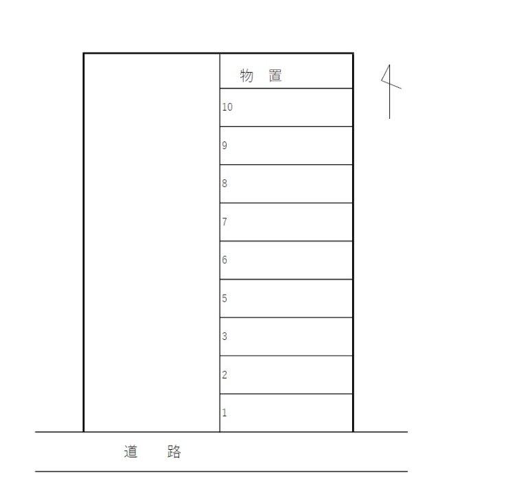 徳田藤塚町駐車場の駐車配置図