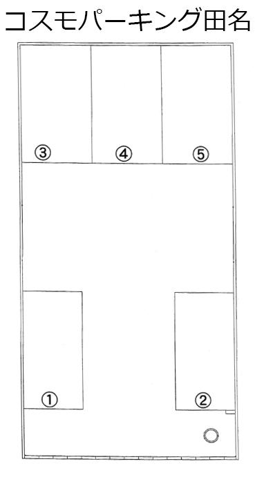 コスモパーキング田名の駐車配置図
