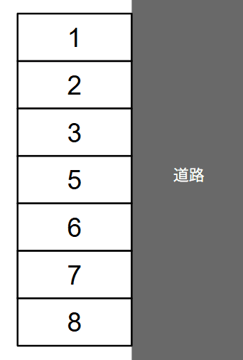 橋本駐車場の駐車配置図