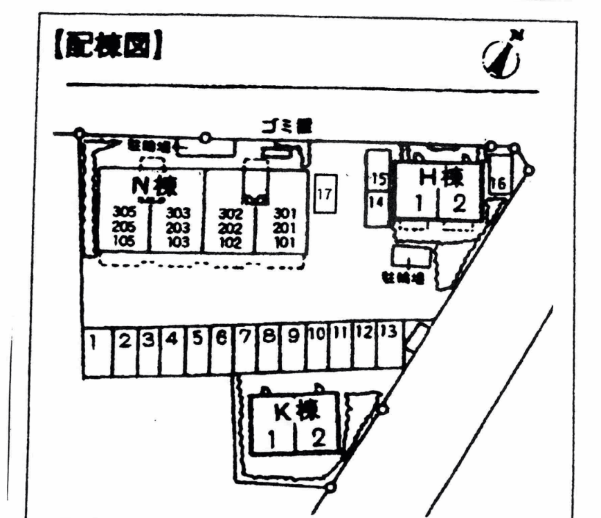 イリオスの駐車配置図