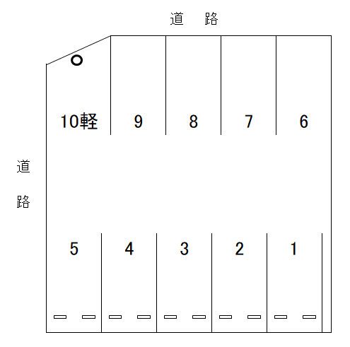直江町アイパーキングの駐車配置図
