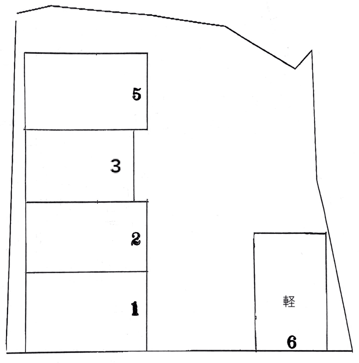 陣山Iパーキングの駐車配置図