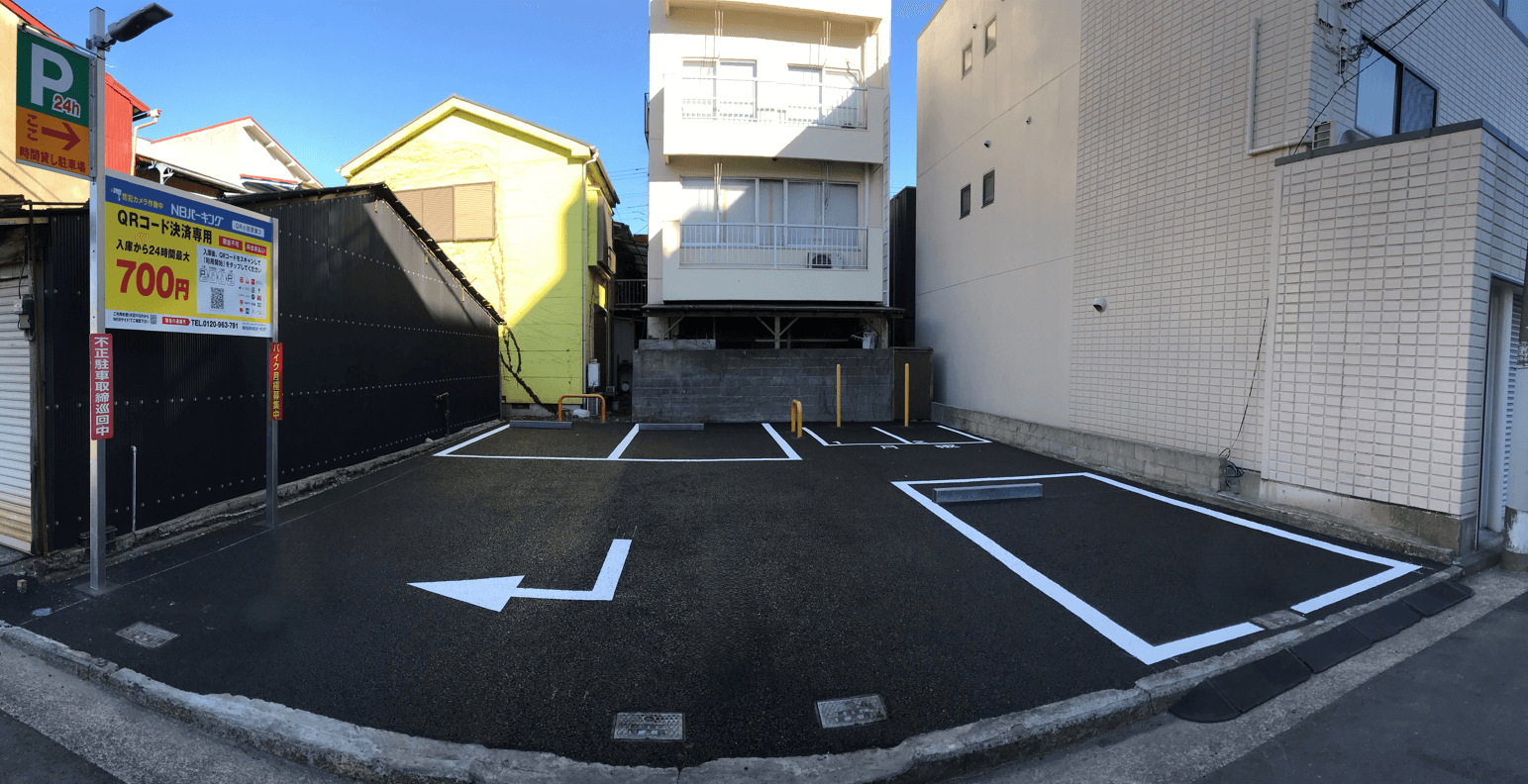 QR小田原第3駐車場内バイク用駐車場の外観・駐車場イメージ1枚目