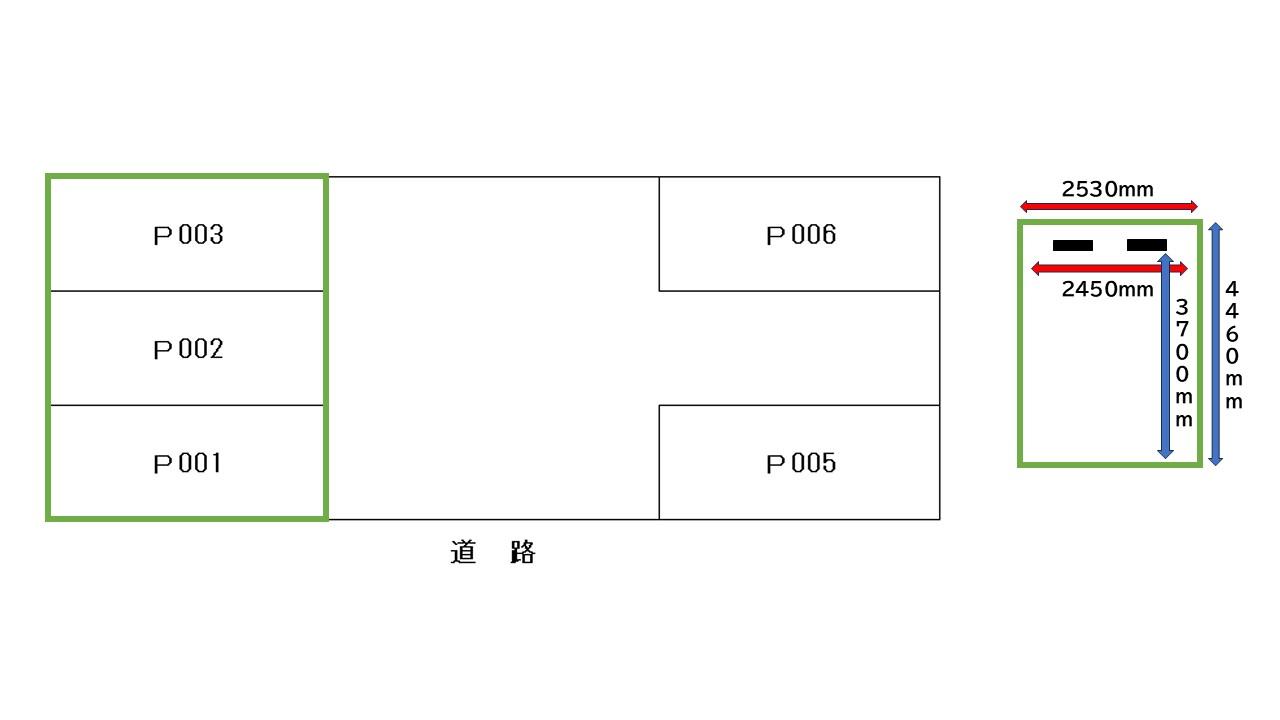 増泉4丁目Kパーキングの駐車配置図